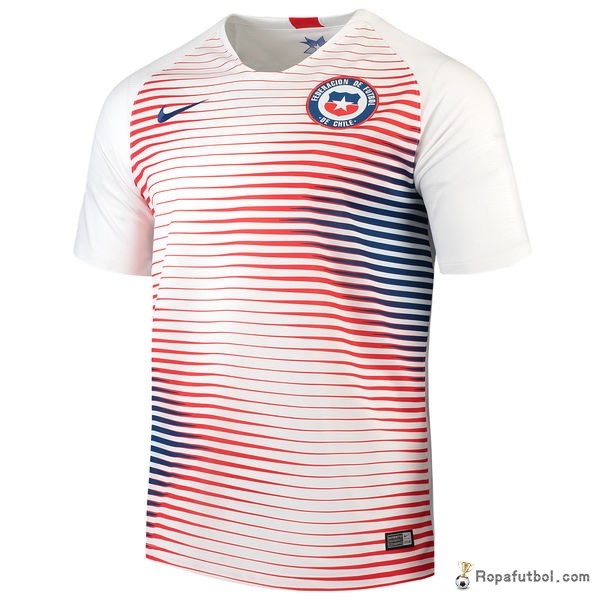 Camiseta Chile Replica Segunda Ropa 2018 Blanco